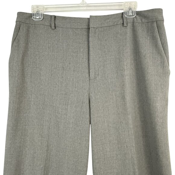 Lauren Ralph Lauren Pants Women's 14W High Rise Gray Trousers Pockets Wool - Picture 3 of 16